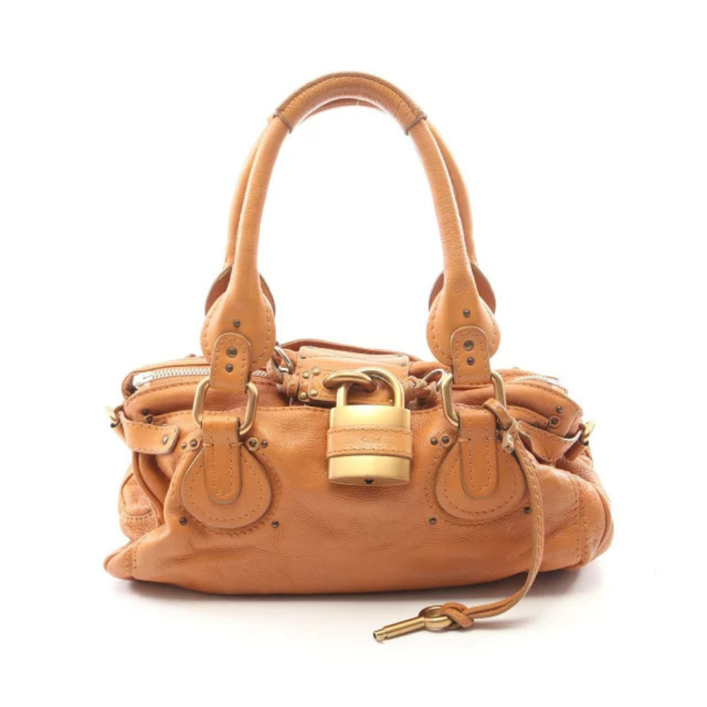 Chloe Paddington Handbag Leather Brown